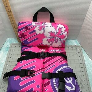 Pink and Purple Floral Life Jacket